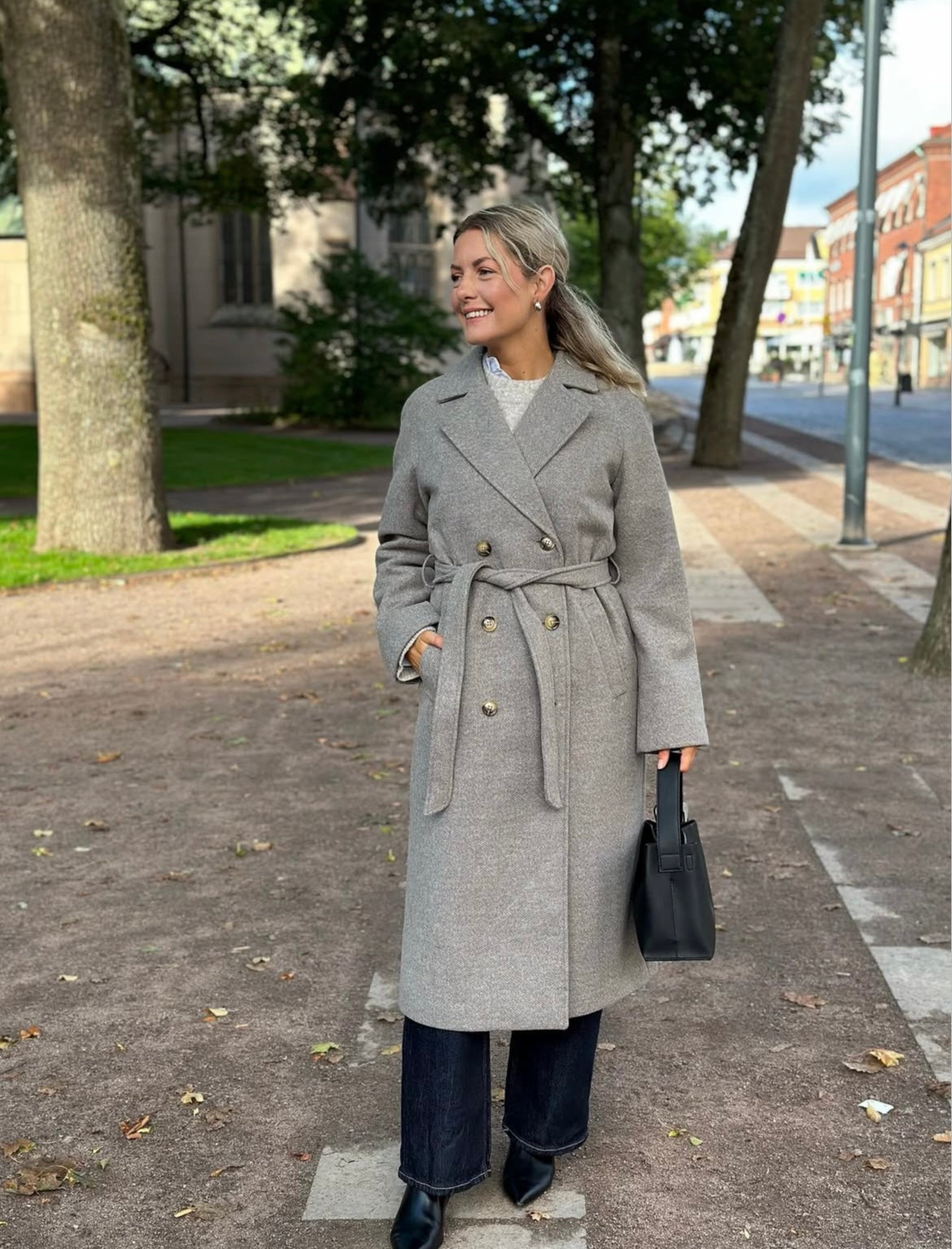 PIECES - MARBEL LONG COAT - MOREL
