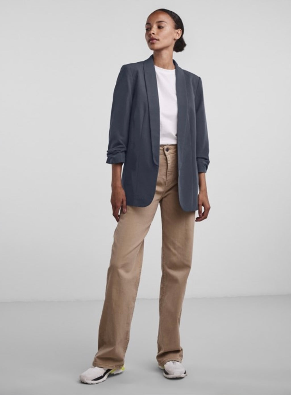 PIECES - BOSELLA 3/4 BLAZER - OMBRE BLUE