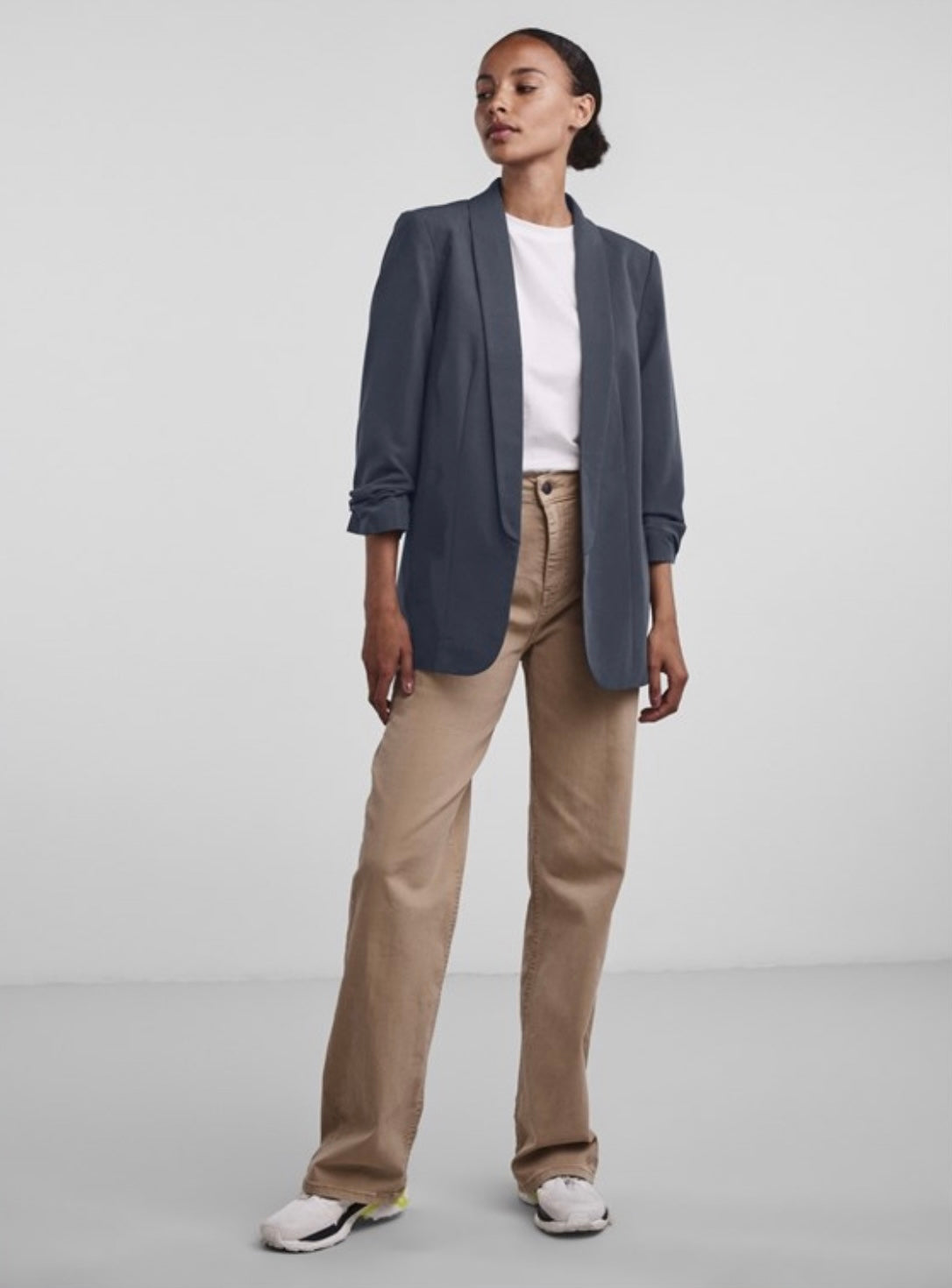 PIECES - BOSELLA 3/4 BLAZER - OMBRE BLUE