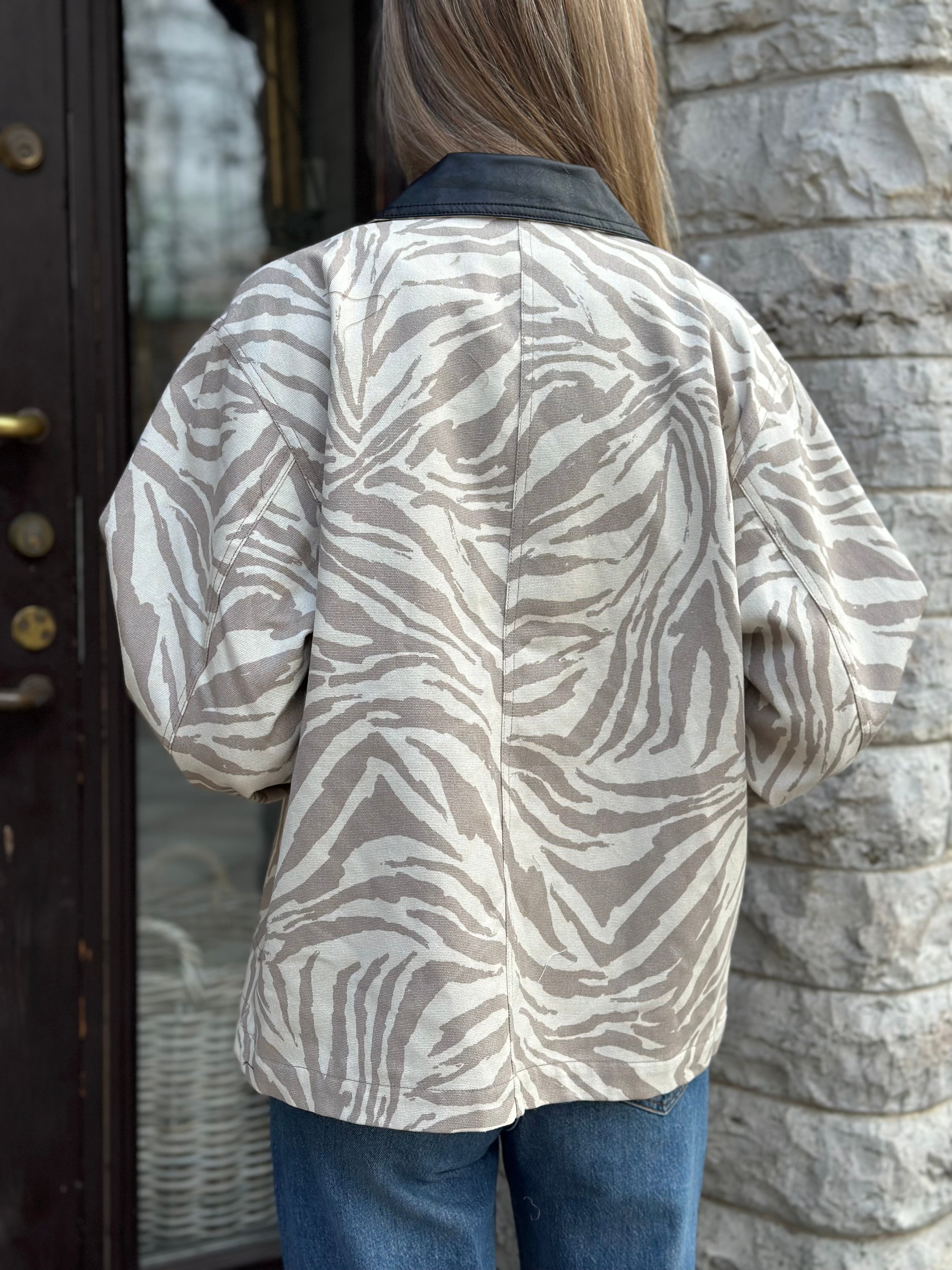 SOAKED NATALIE JACKET - WASHED DOWN WHITE PEPPER