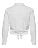 Ladda upp bild till gallerivisning, ONLY - LECEY LS KNOT SHIRT - CLOUD DANCER

