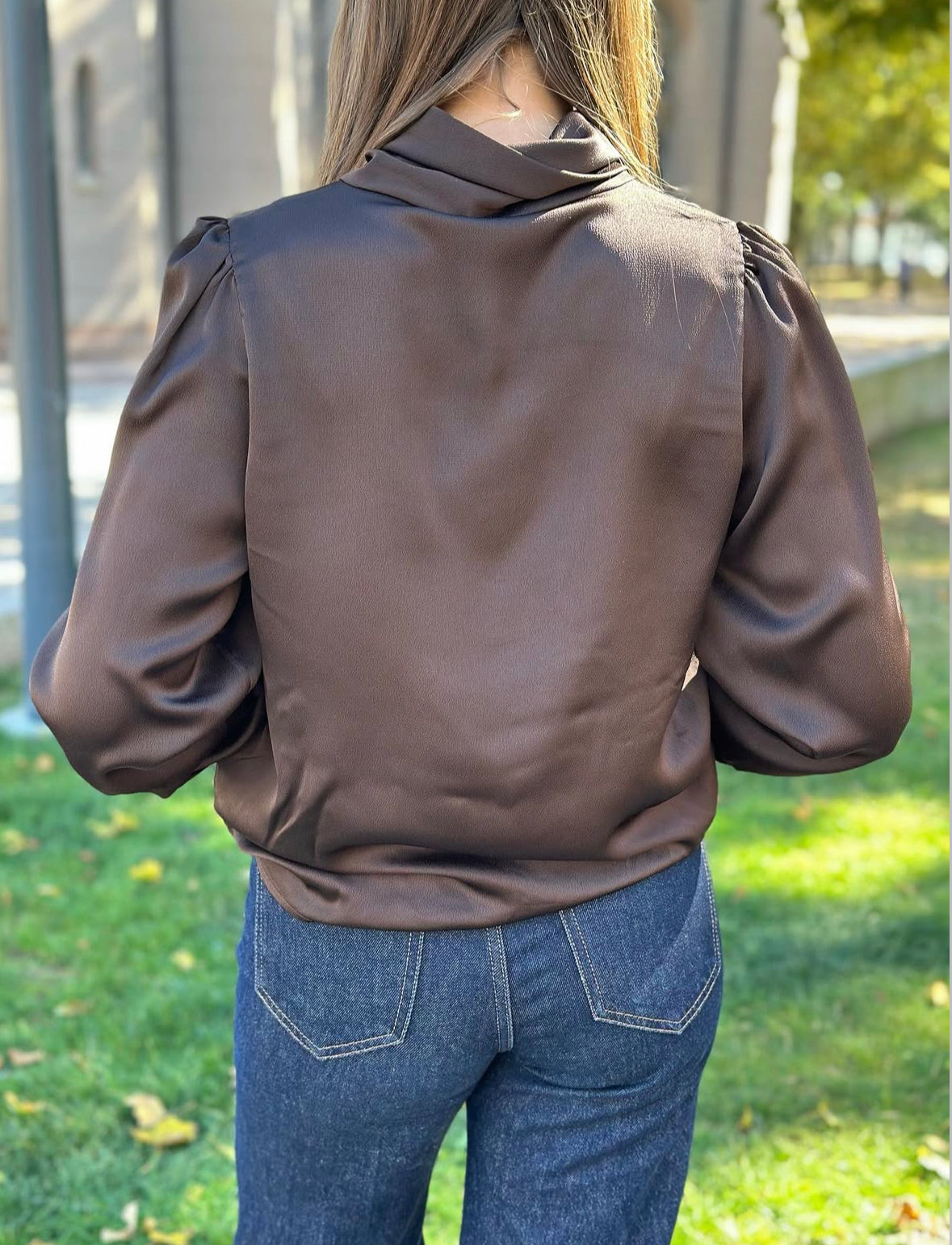 VEROMODA - NINI CIA LS TOP - CHOCOLATE TORTE