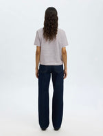 Ladda upp bild till gallerivisning, SELECTED FEMME - ESSENTIAL SS STRIPED BOXY TEE - DELICIOSO/BEIGHT WHITE

