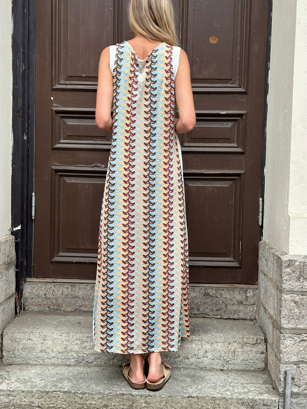 JÖRLEVIK - SUN DRESS - BRUN/BLÅ