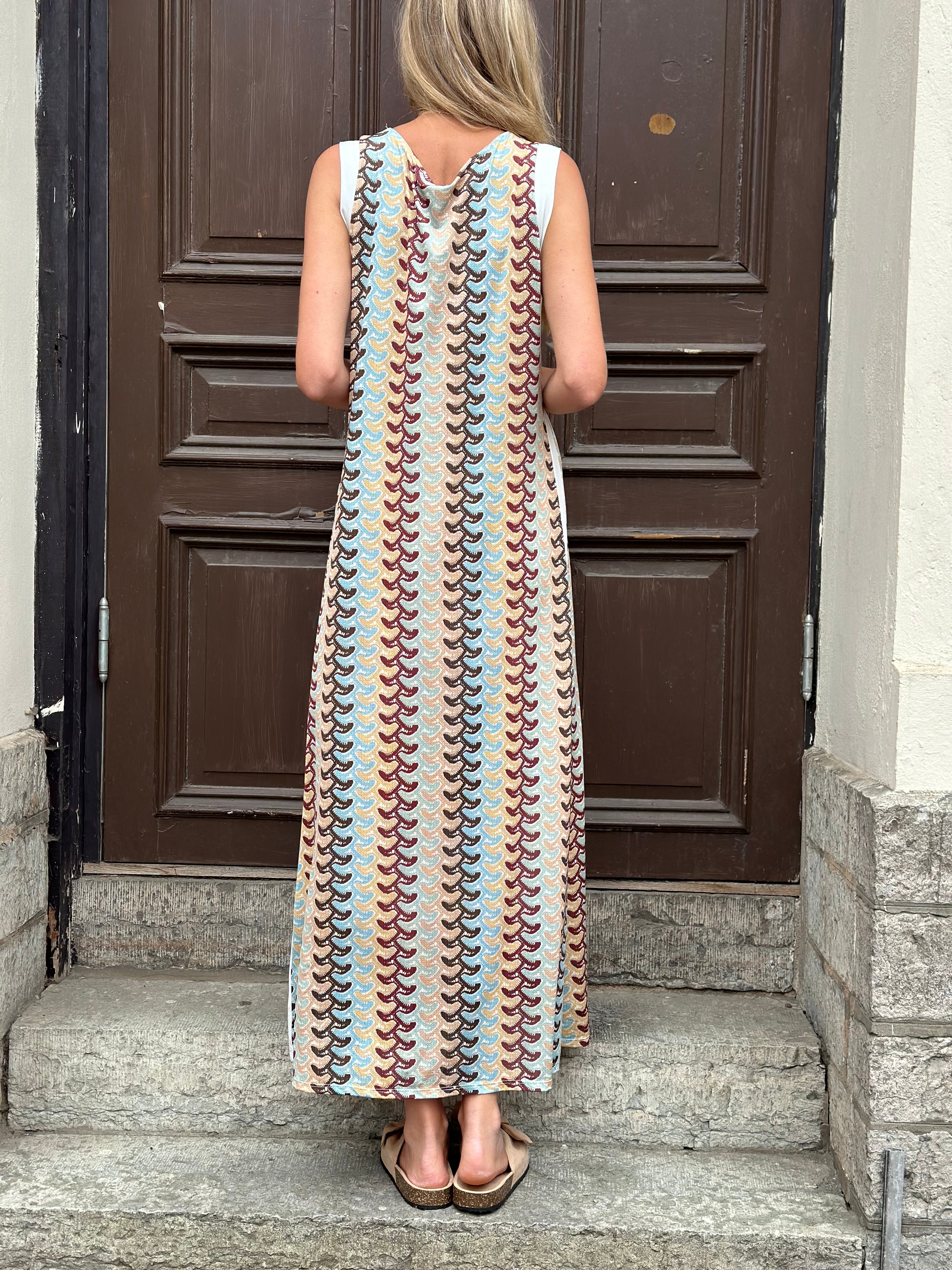 JÖRLEVIK - SUN DRESS - BRUN/BLÅ