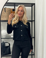 Ladda upp bild till gallerivisning, JDY - ALLY L/S BOUCLE BLAZER JRS - BLACK
