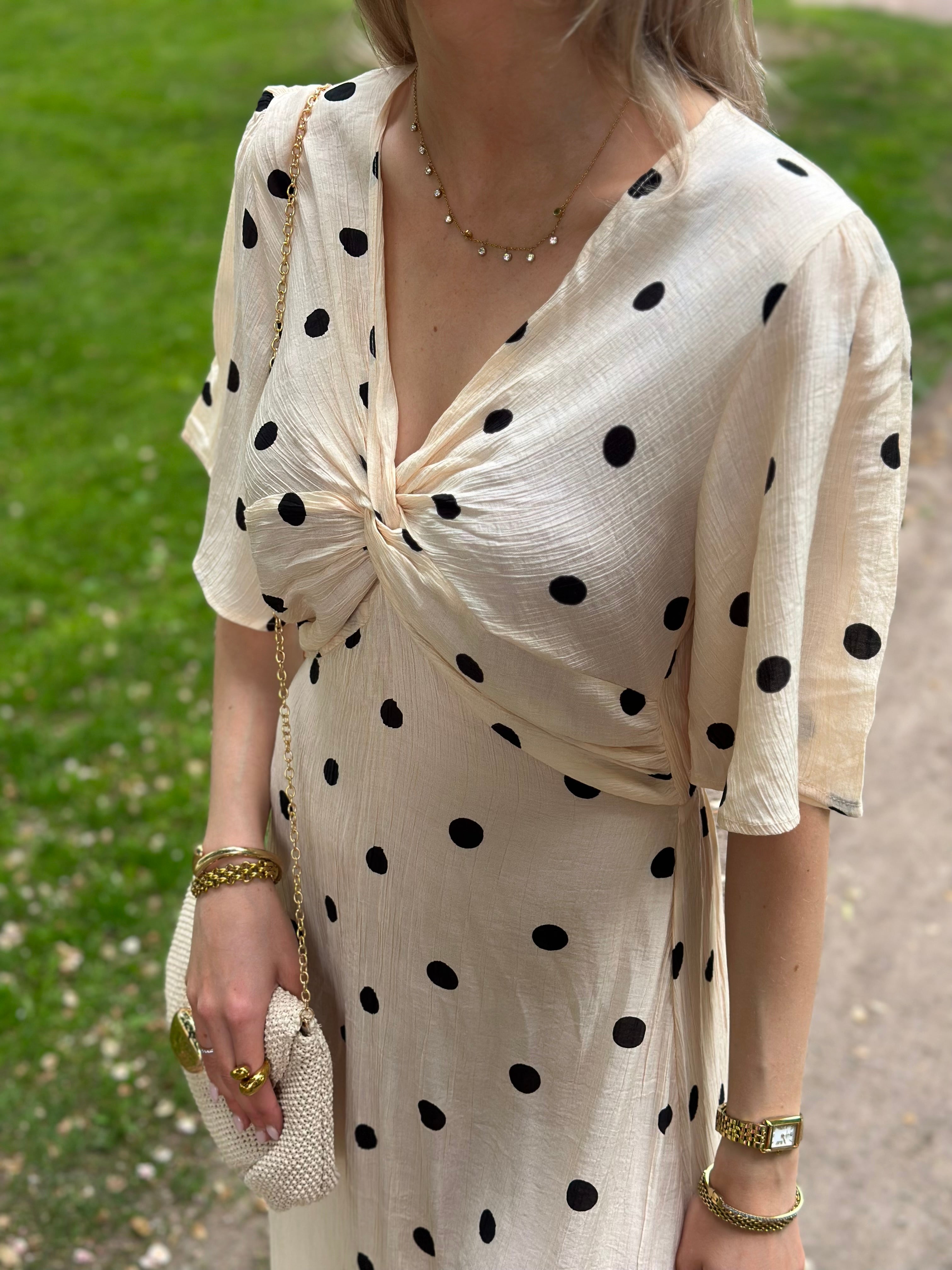 COSY HOUSE - DOT DRESS - BEIGE