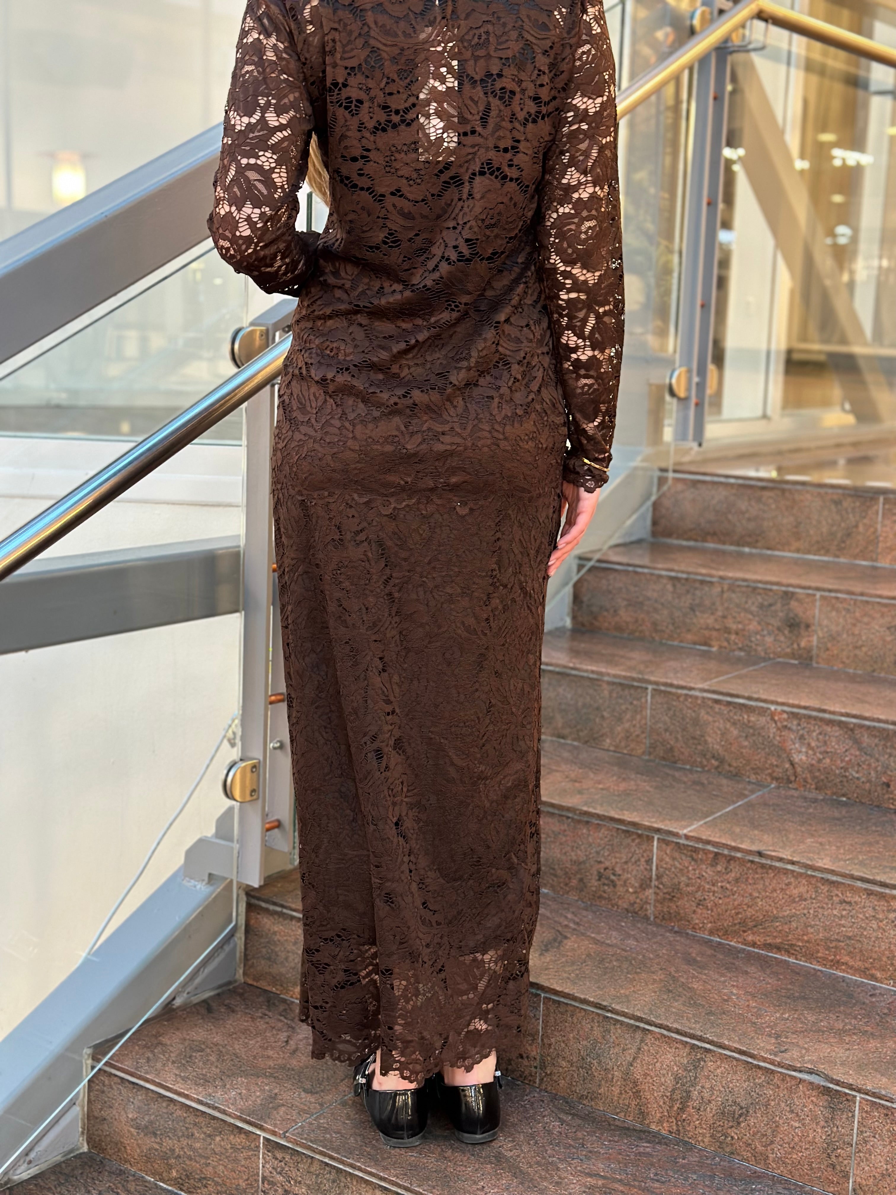 MARTA - SPETS KJOL 7509 - MORO