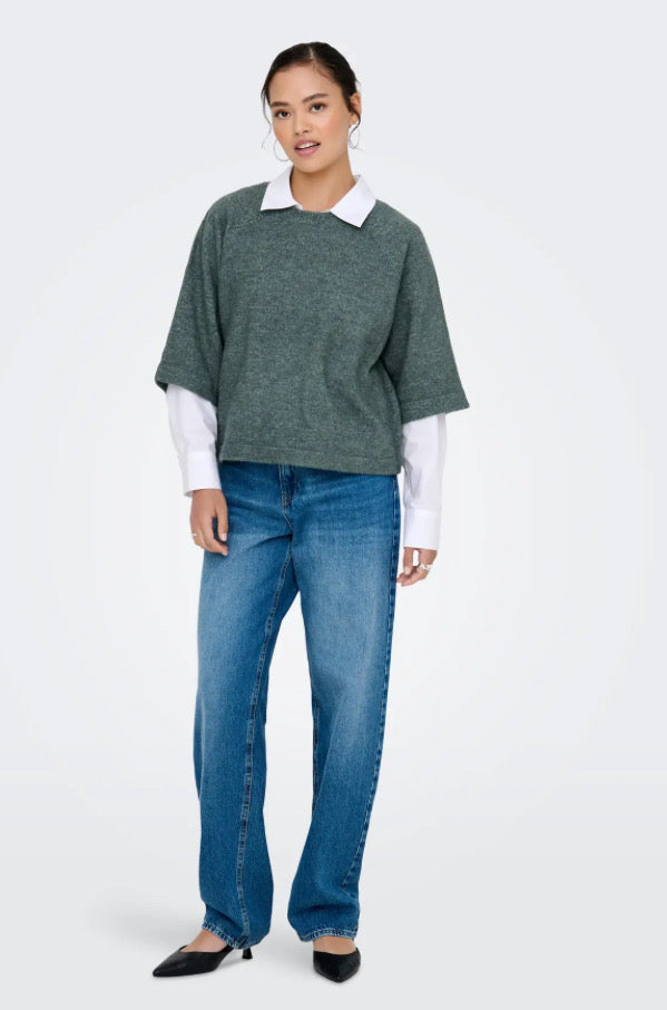ONLY - SIMONI 3/4 PULLOVER - BALSAM GREEN