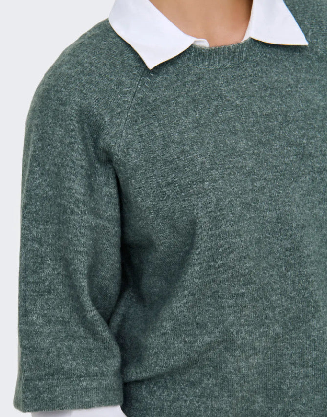 ONLY - SIMONI 3/4 PULLOVER - BALSAM GREEN