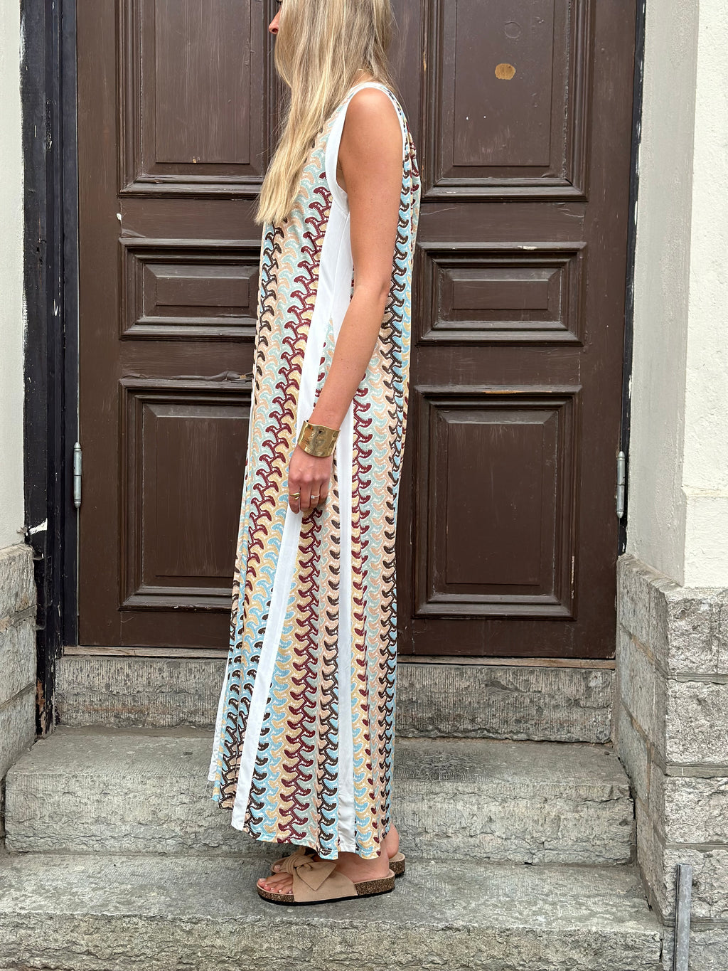 JÖRLEVIK - SUN DRESS - BRUN/BLÅ