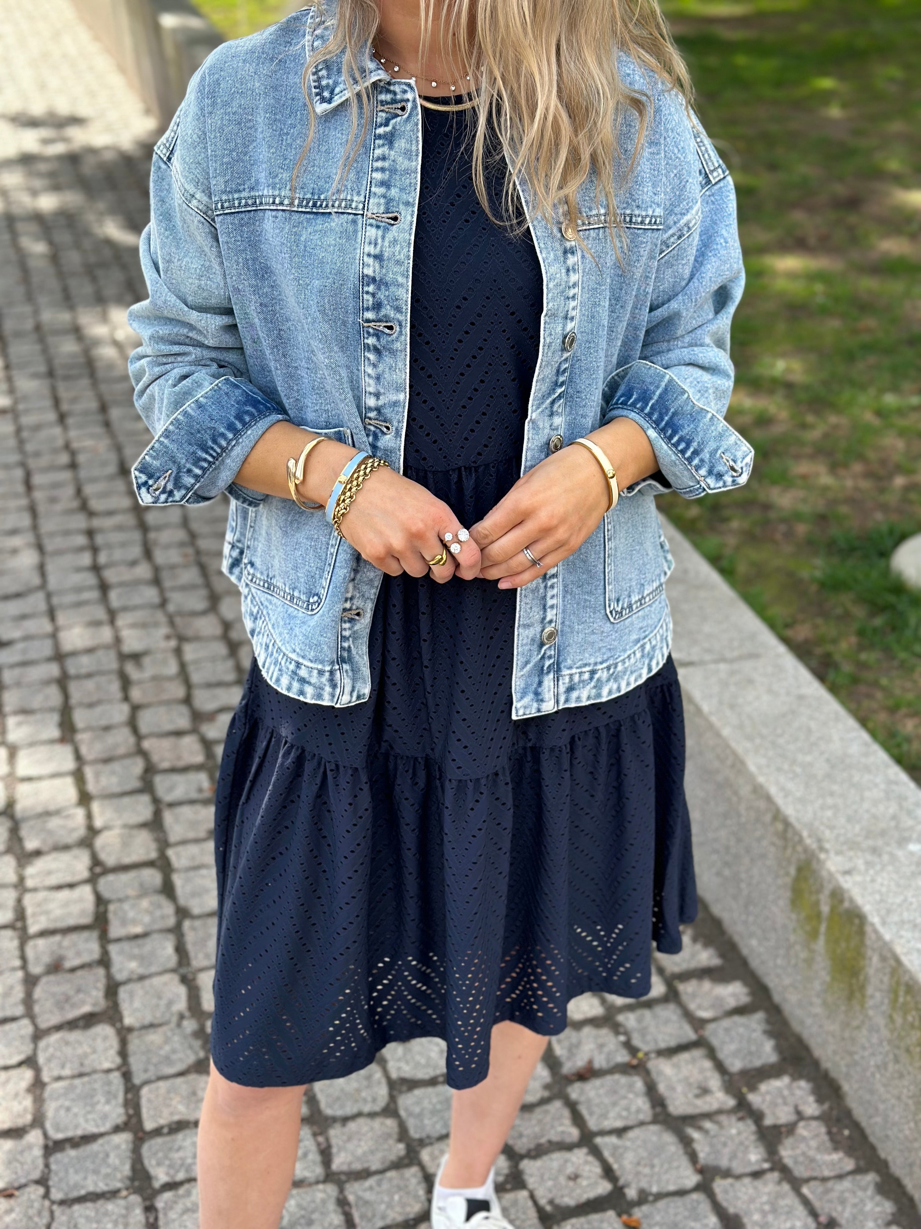 JDY - CARLA CATHINKA S/S DRESS - SKY CAPTAIN