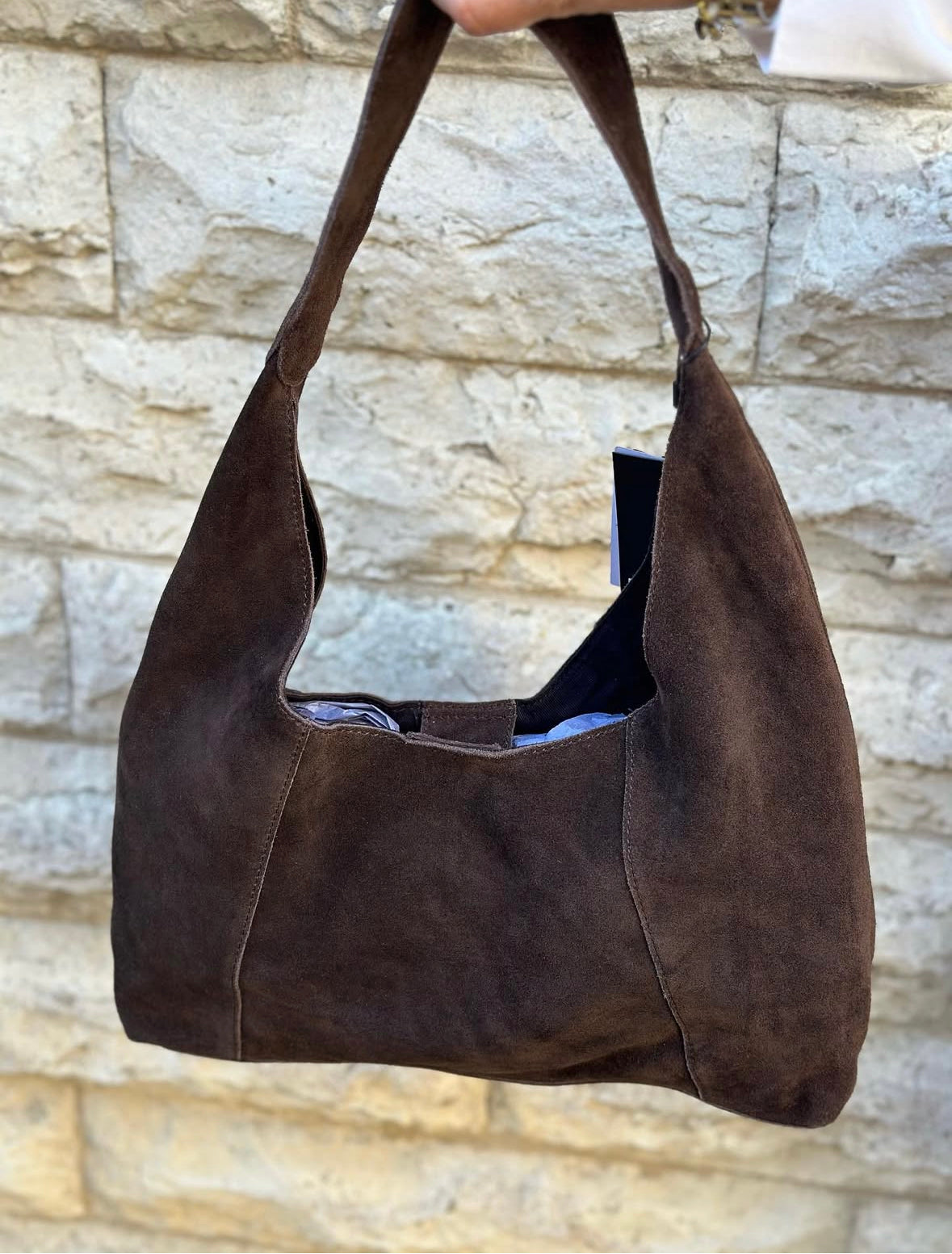 PIECES - JOYE SUEDE HOBO BAG - DELICIOSO