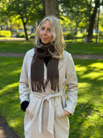 Ladda upp bild till gallerivisning, PIECES - JINNY NARROW SCARF - HOT FUDGE
