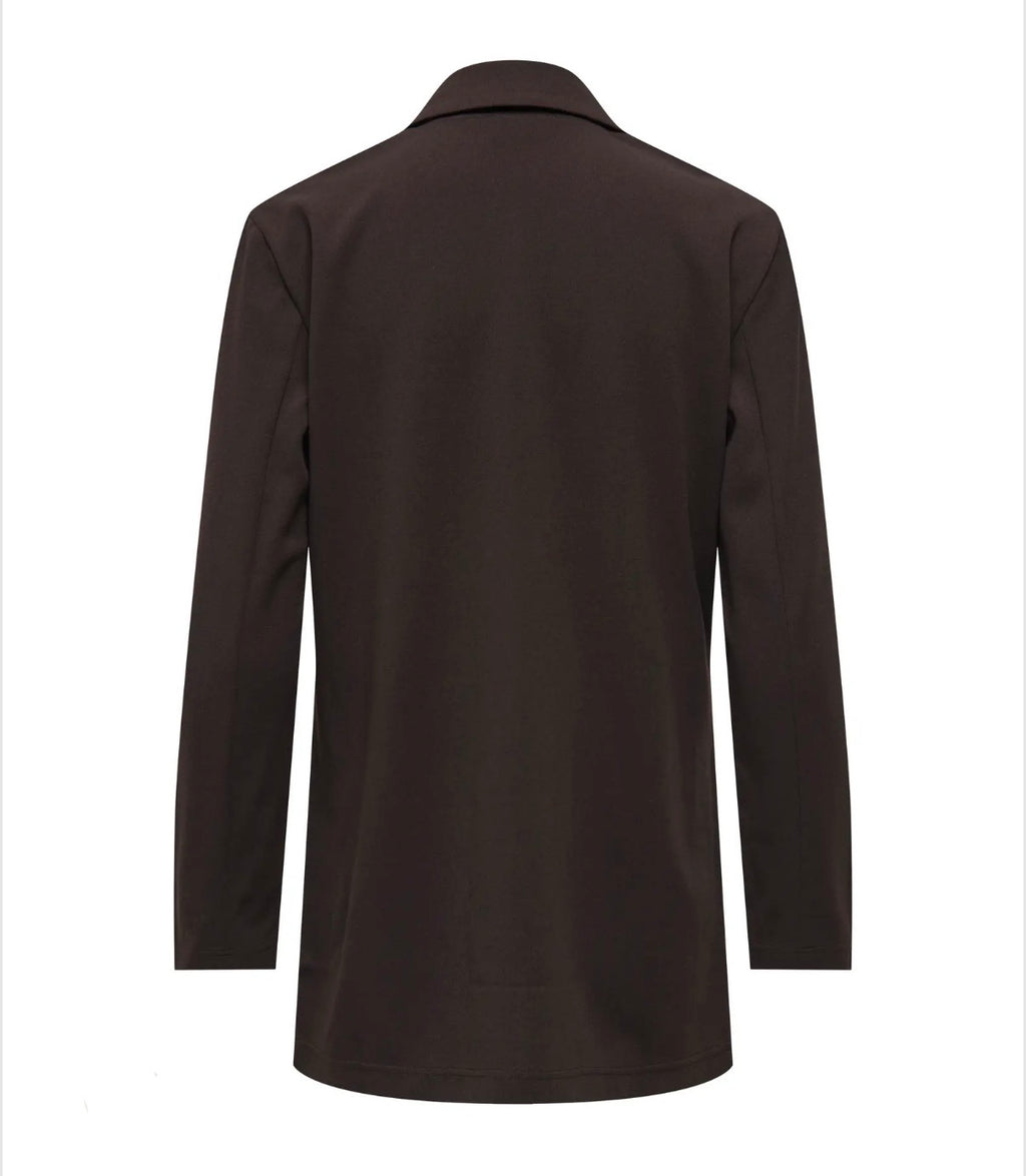 JDY - GEGGO LIFE L/S BLAZER - CHOCOLATE TORTE