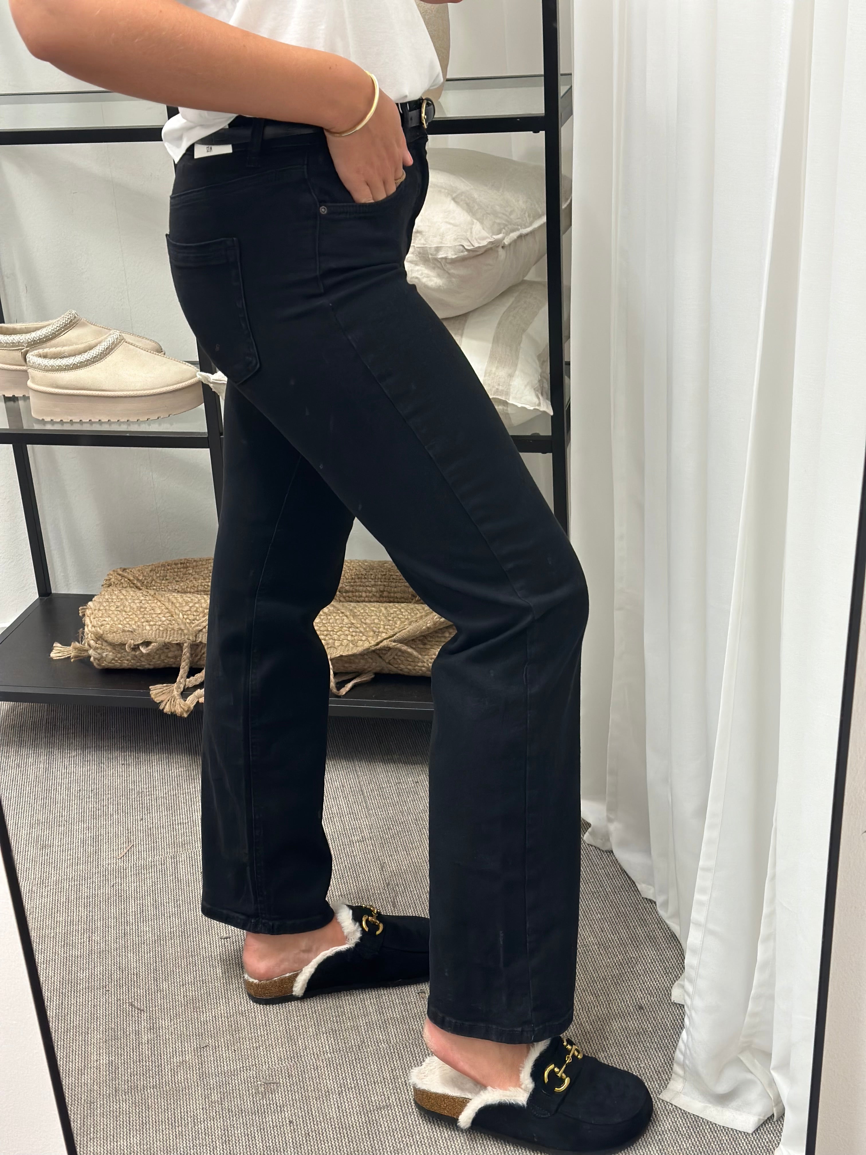 ONLY - BLUSH MID STRAIGHT DNM - DENIM BLACK