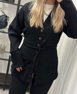 Ladda upp bild till gallerivisning, VERO MODA - KLEO LS LONG CARDIGAN - BLACK
