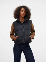 Ladda upp bild till gallerivisning, VERO MODA - KLEA SHORT WAISTCOAT - BLACK
