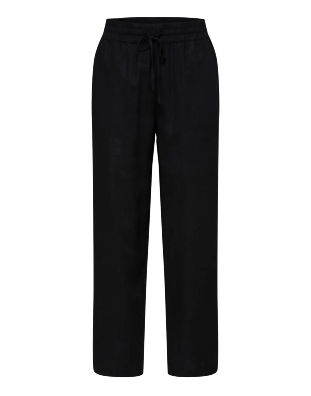 SELECTED FEMME - VIVA-GULIA HW LONG SUN PANT - BLACK