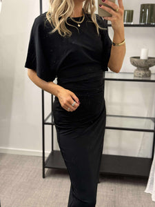 JDY - DINA 2/4 LONG DRESS - BLACK