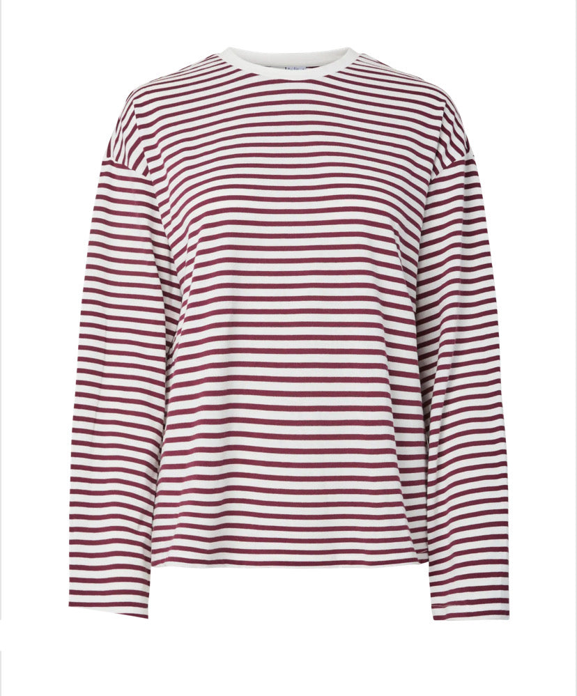 PIECES - SADIE LS TOP - TAWNY PORT
