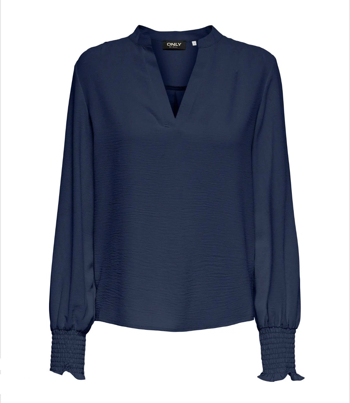 ONLY - METTE V-NECK LS SMOCK TOP - NAVAL ACADEMY
