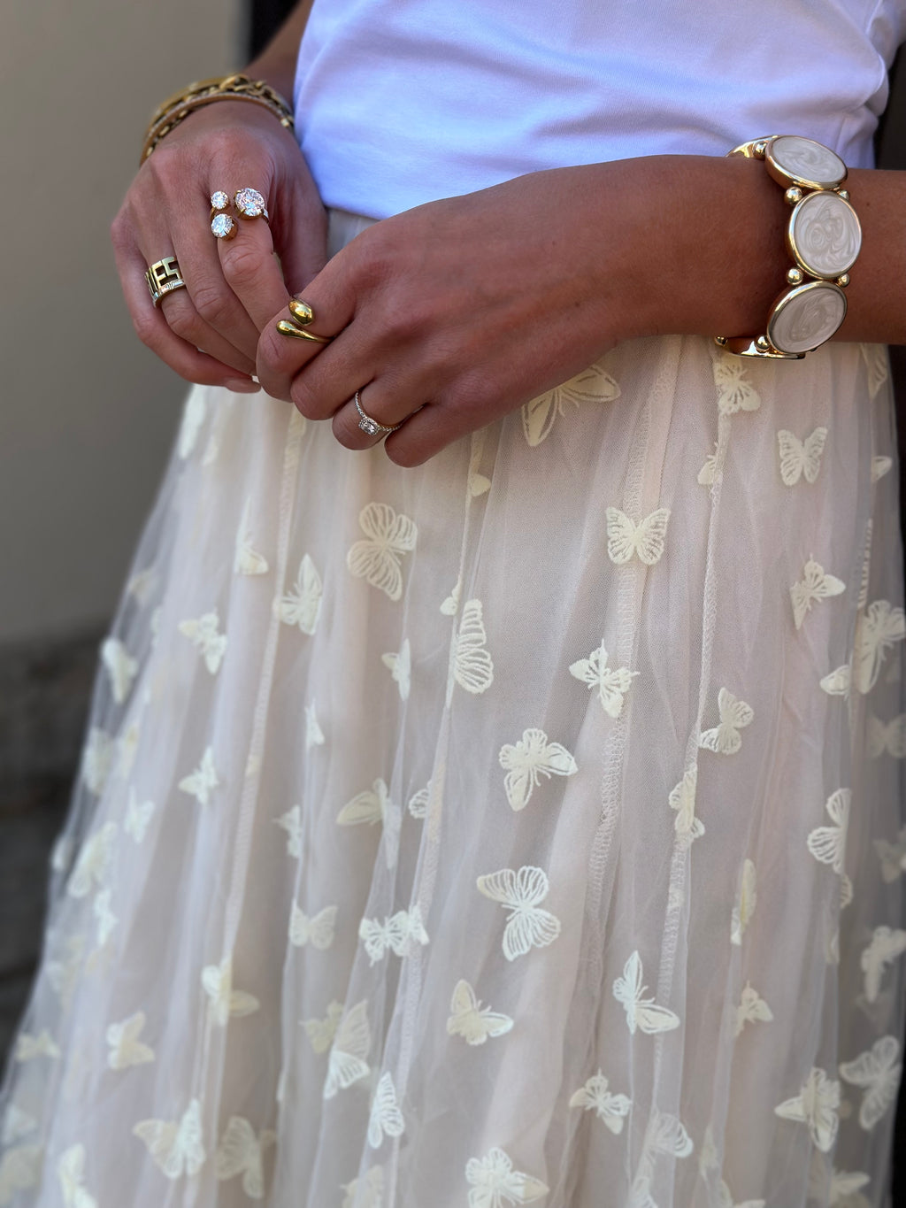 JÖRLEVIK - BUTTERFLY SKIRT - LIGHT YELLOW