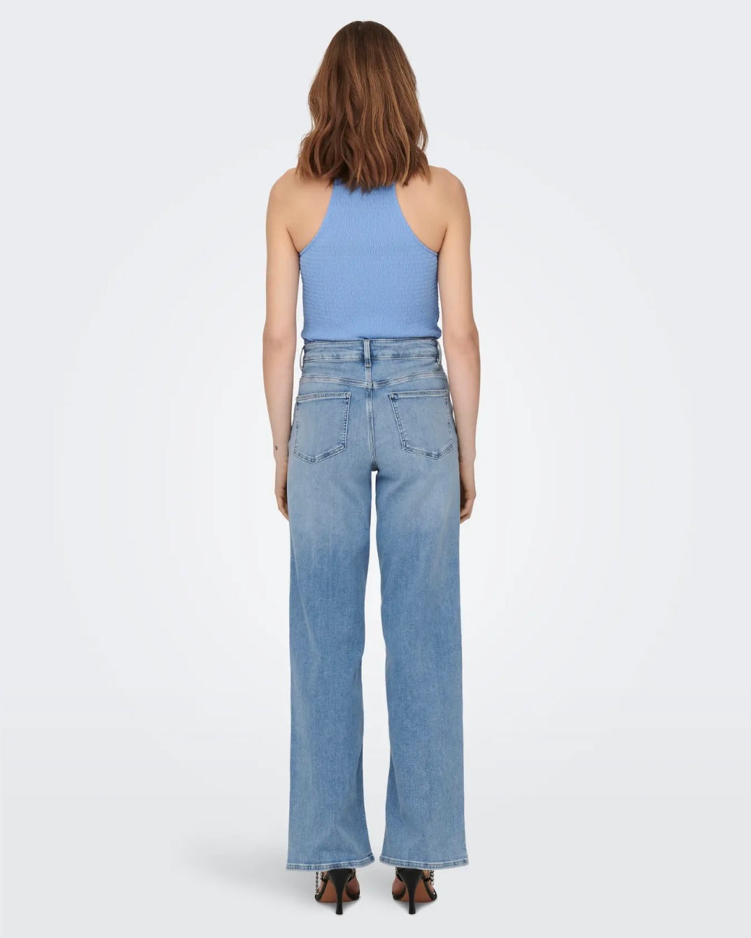 ONLY - MADISON BLUSH HW WIDE DENIM CRO371 - LIGHT BLUE DENIM