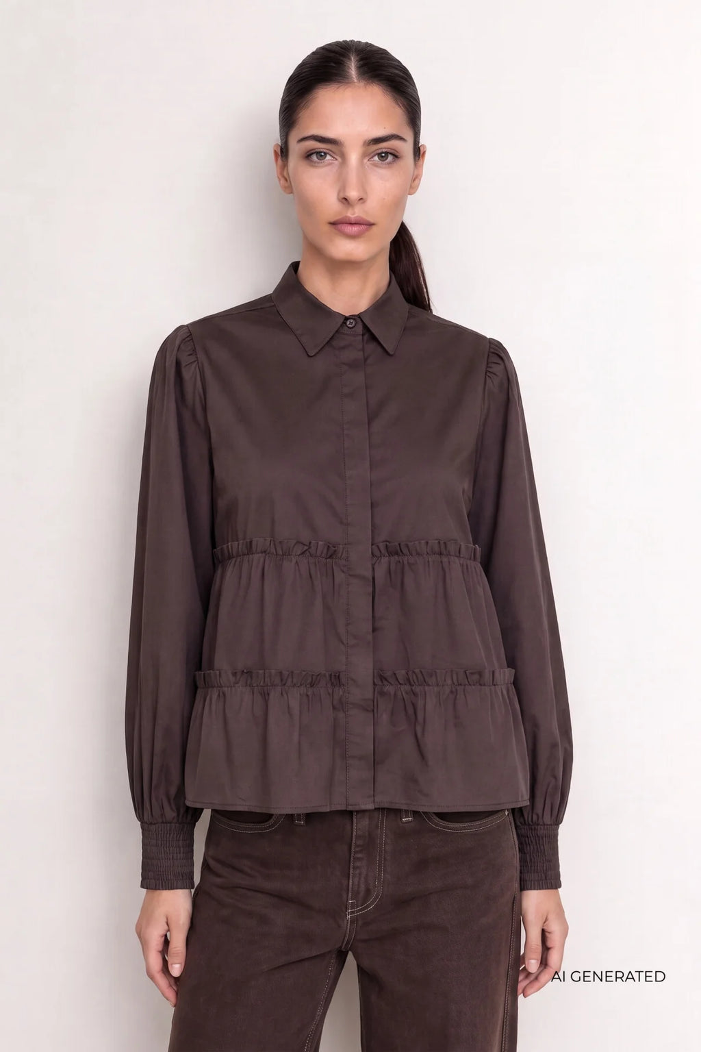 LEVETÉ ROOM - ISLA SOLID - 8250 DARK BROWN