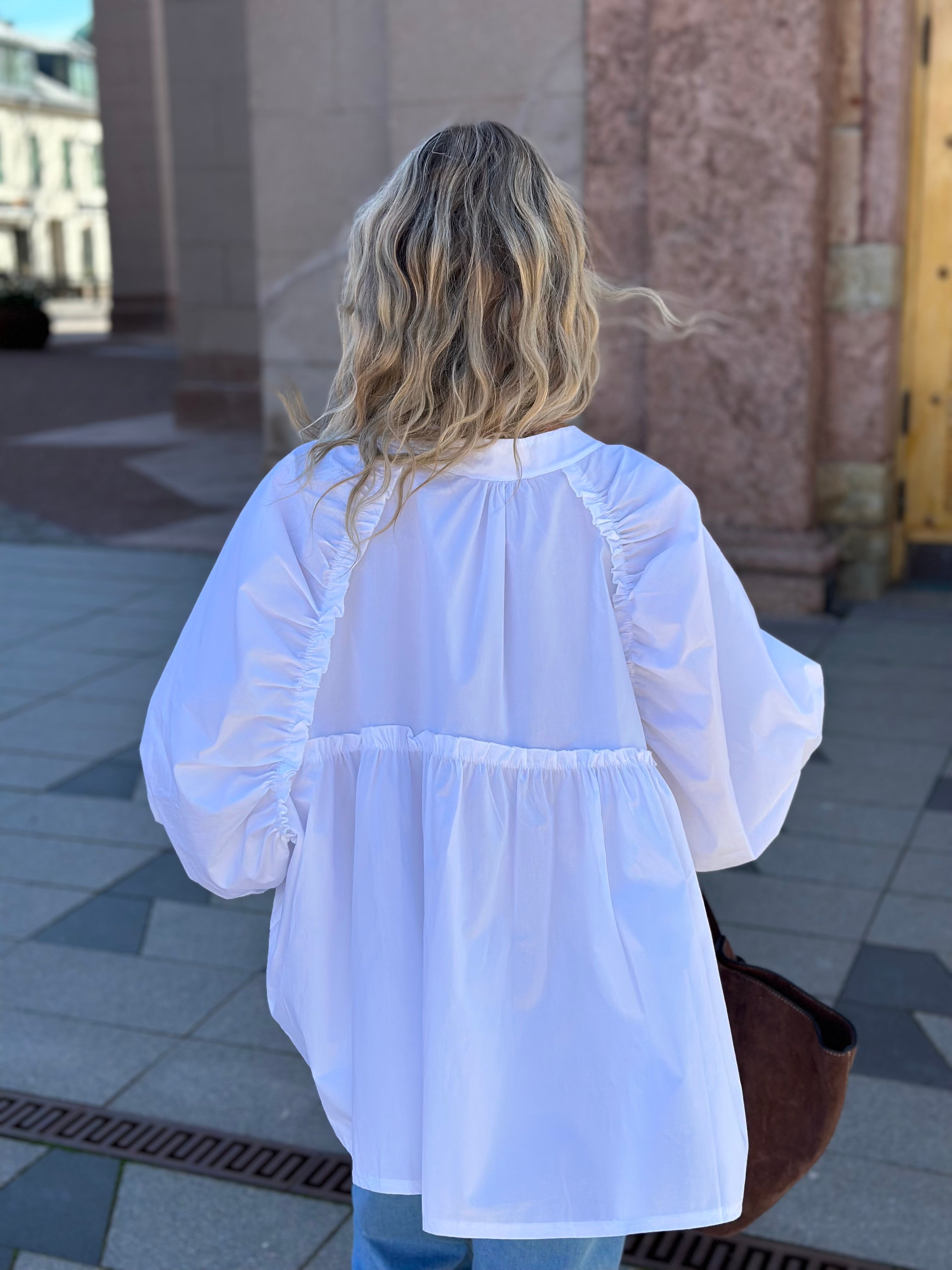 MARTA - SKJORTBLUS 268191 - WHITE