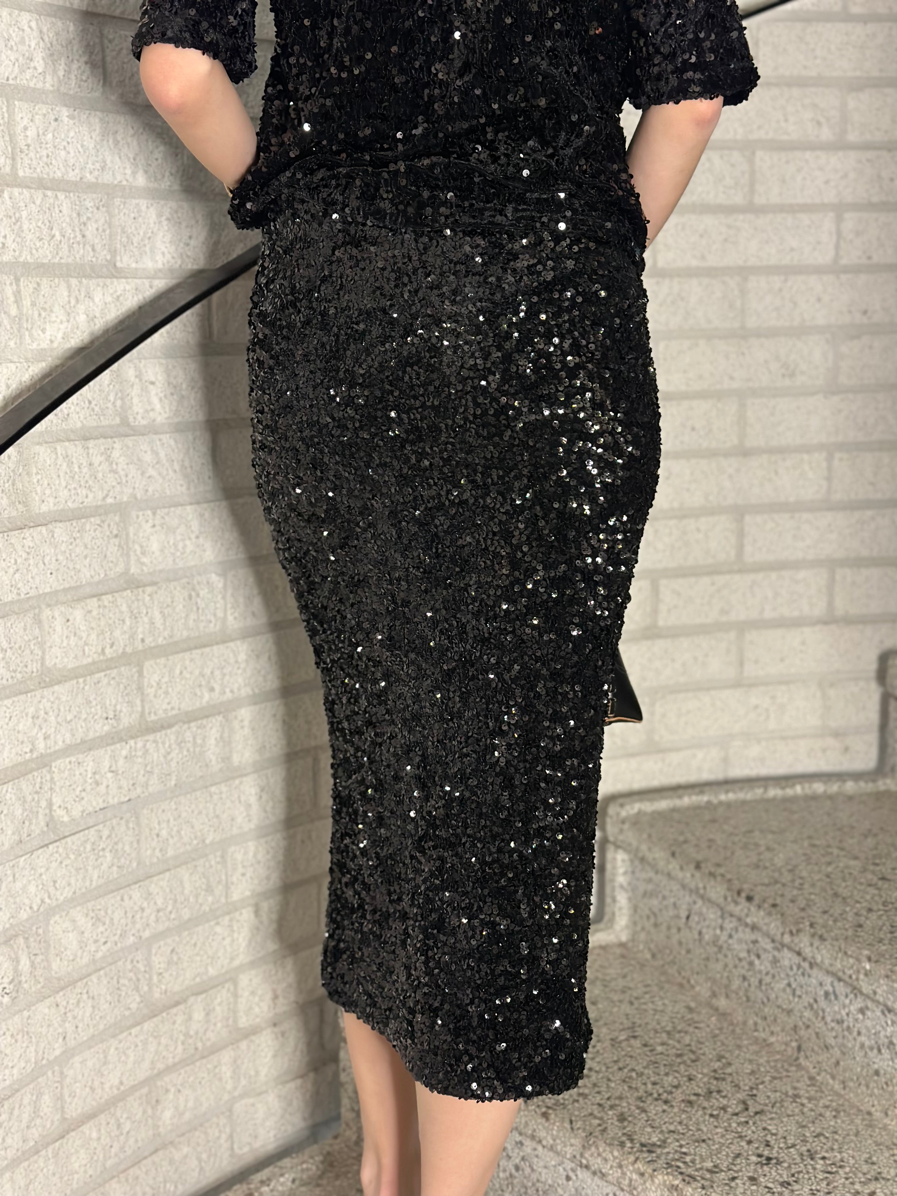 VEROMODA - HALIA SQ 7/8 SKIRT - BLACK