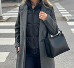 Ladda upp bild till gallerivisning, VERO MODA - FORTUNEAYA XTRA LONG COAT - DARK GREY MELANGE
