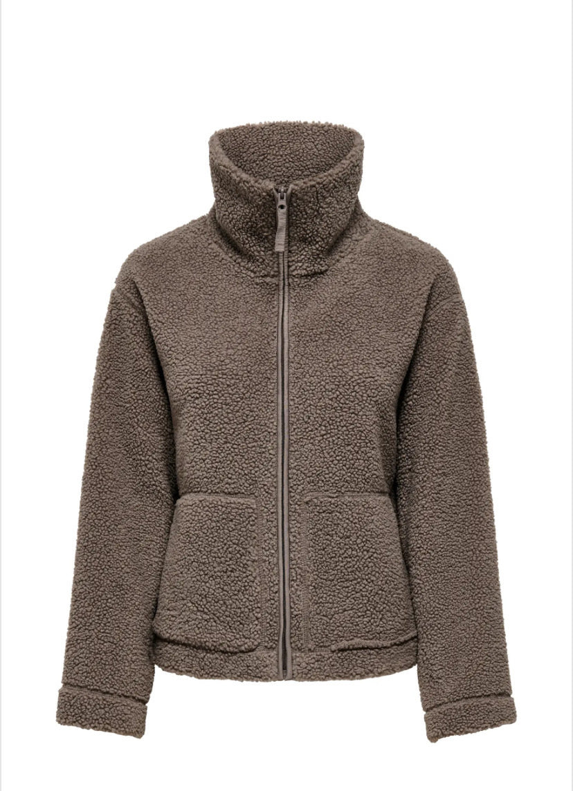 ONLY - MEGAN TEDDY JACKET - WALNUT