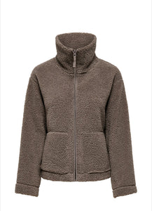 ONLY - MEGAN TEDDY JACKET - WALNUT
