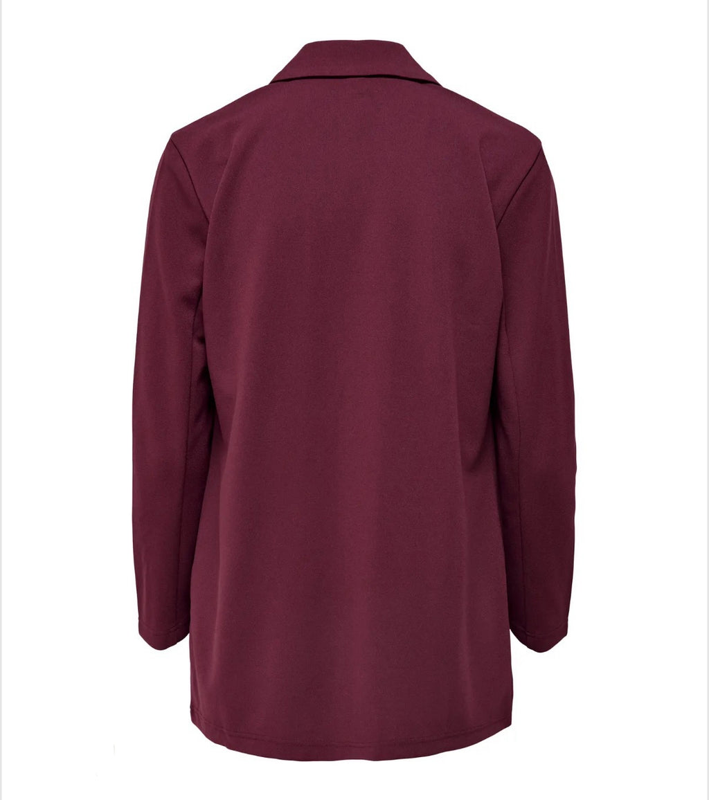 JDY - GEGGO LIFE L/S BLAZER - WINDSOR WINE