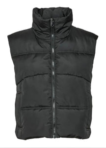 VERO MODA - KLEA SHORT WAISTCOAT - BLACK