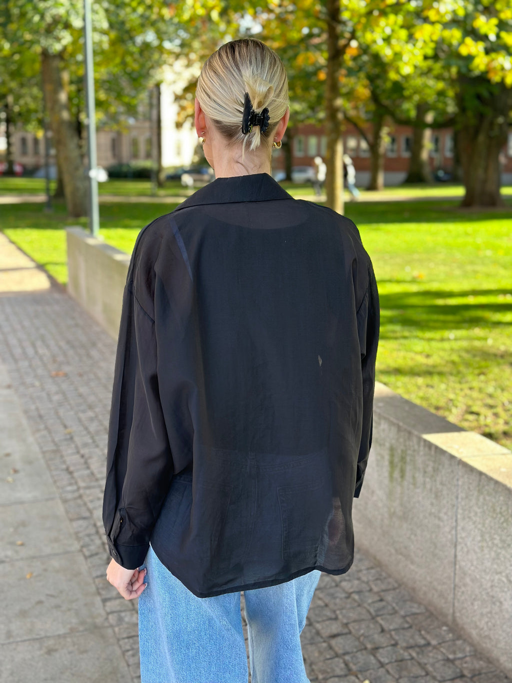 MARTA - SECRET SHIRT 68974 - BLACK