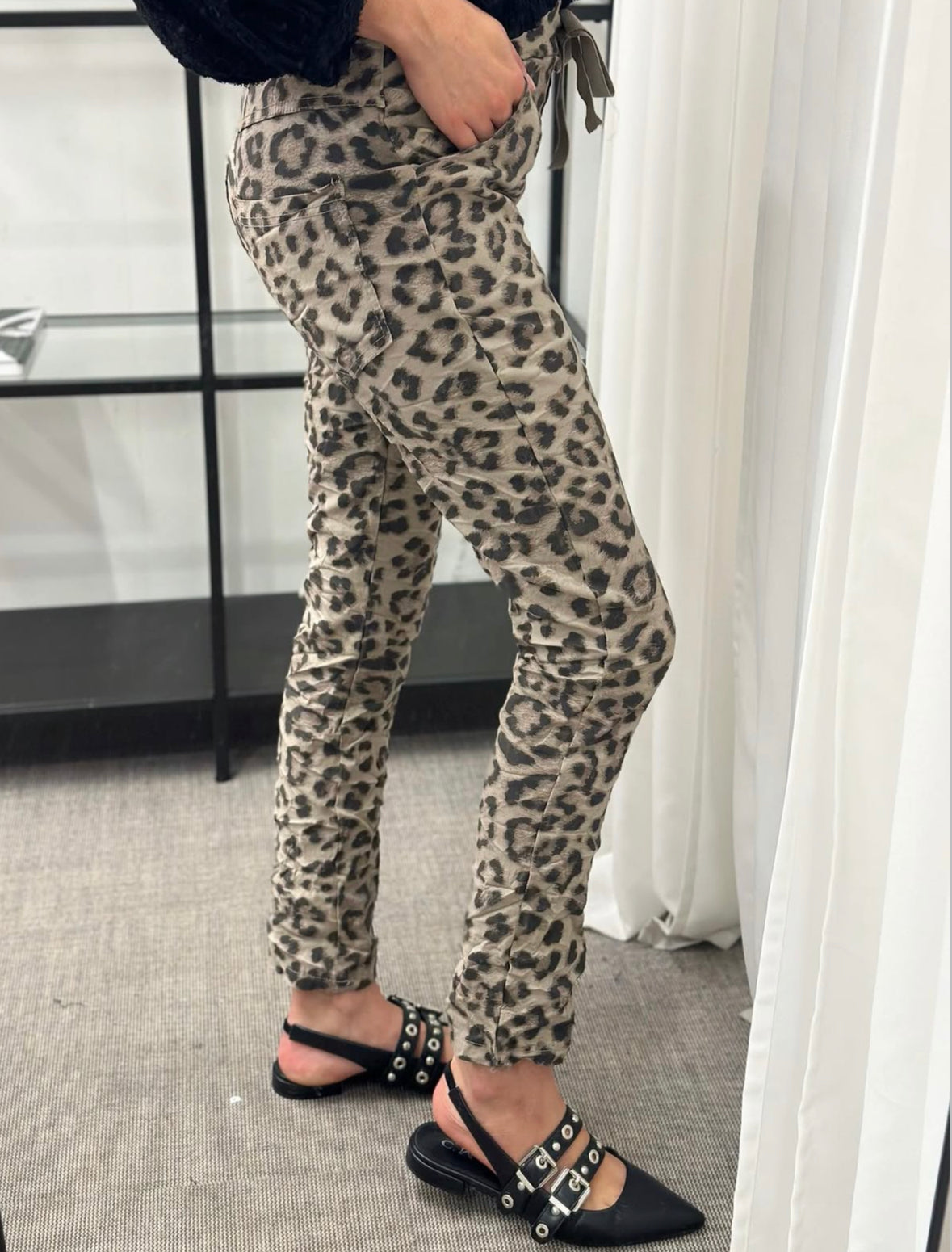 MARTA - BYXA 21937 - BEIGE LEO