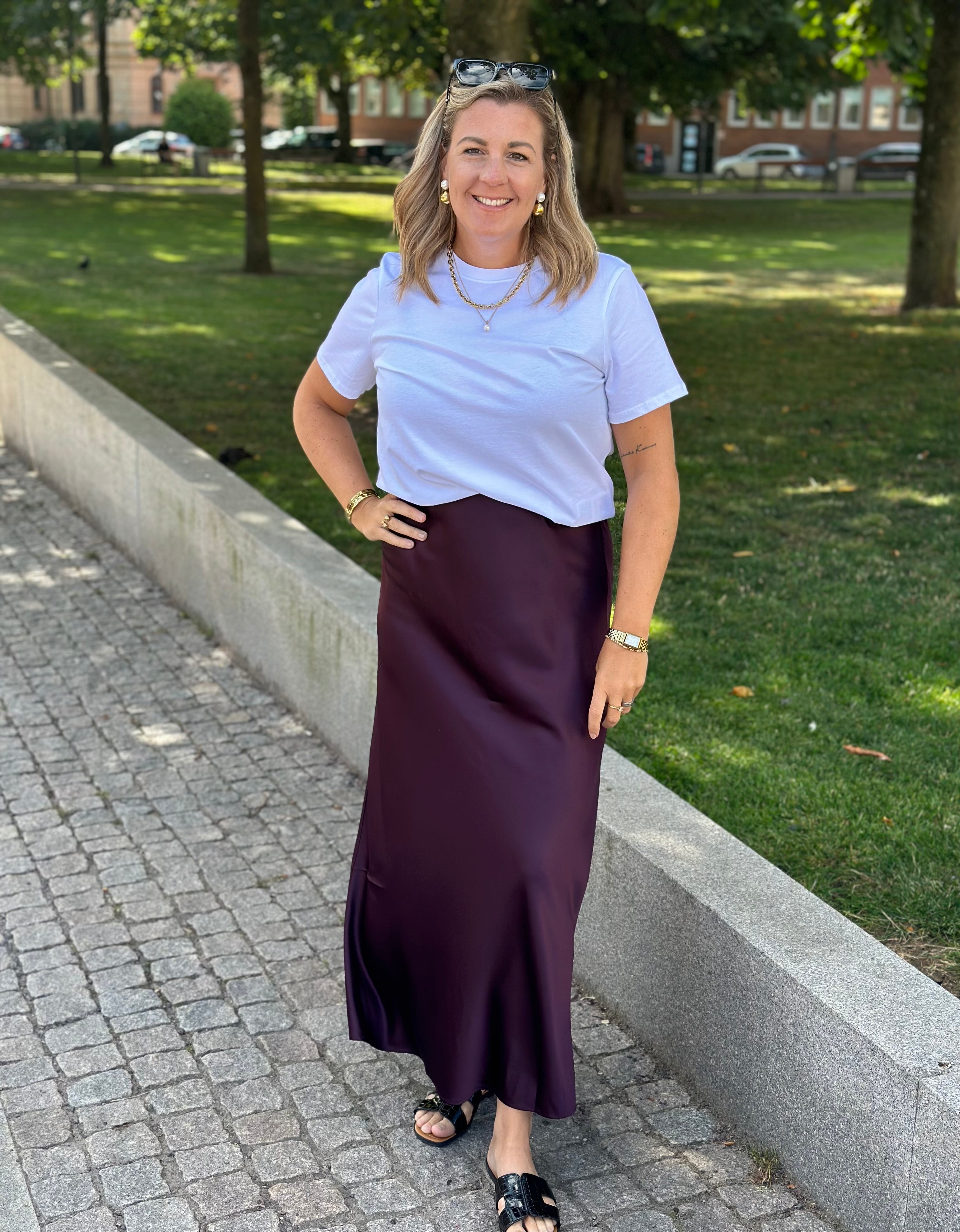 VEROMODA- MERLE ANKLE SKIRT - WINETASTING