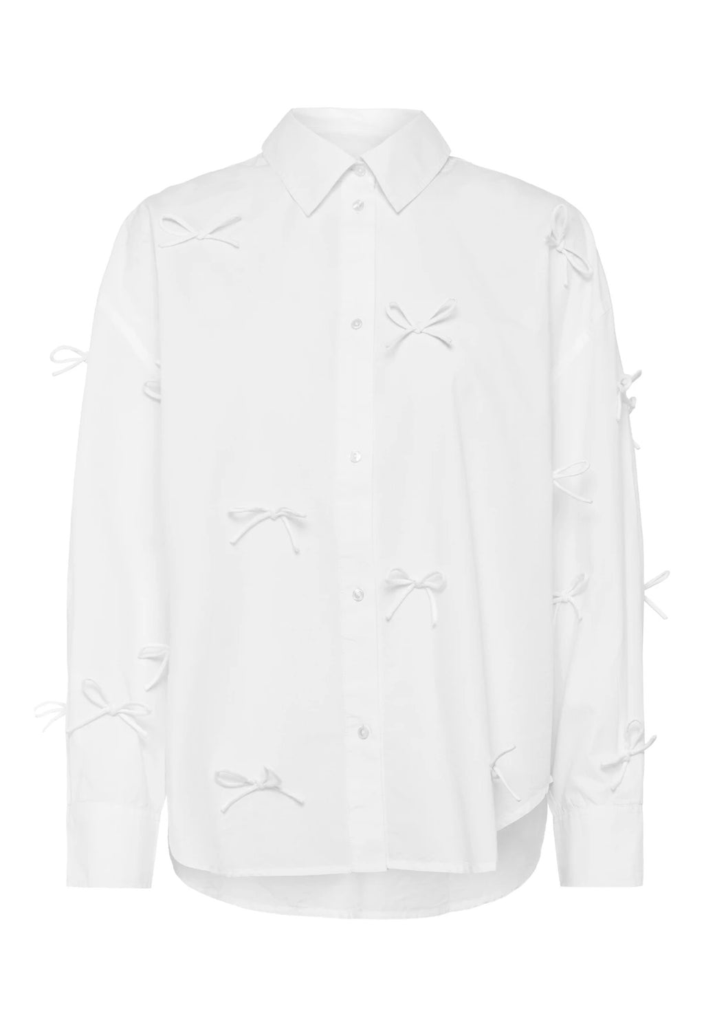 SOAKED - JOA BOW SHIRT - BROKEN WHITE