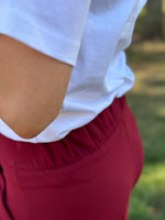 Ladda upp bild till gallerivisning, JDY - GEGGO LIFE NEW LONG PANT - CABERNET/BLACK BUTT

