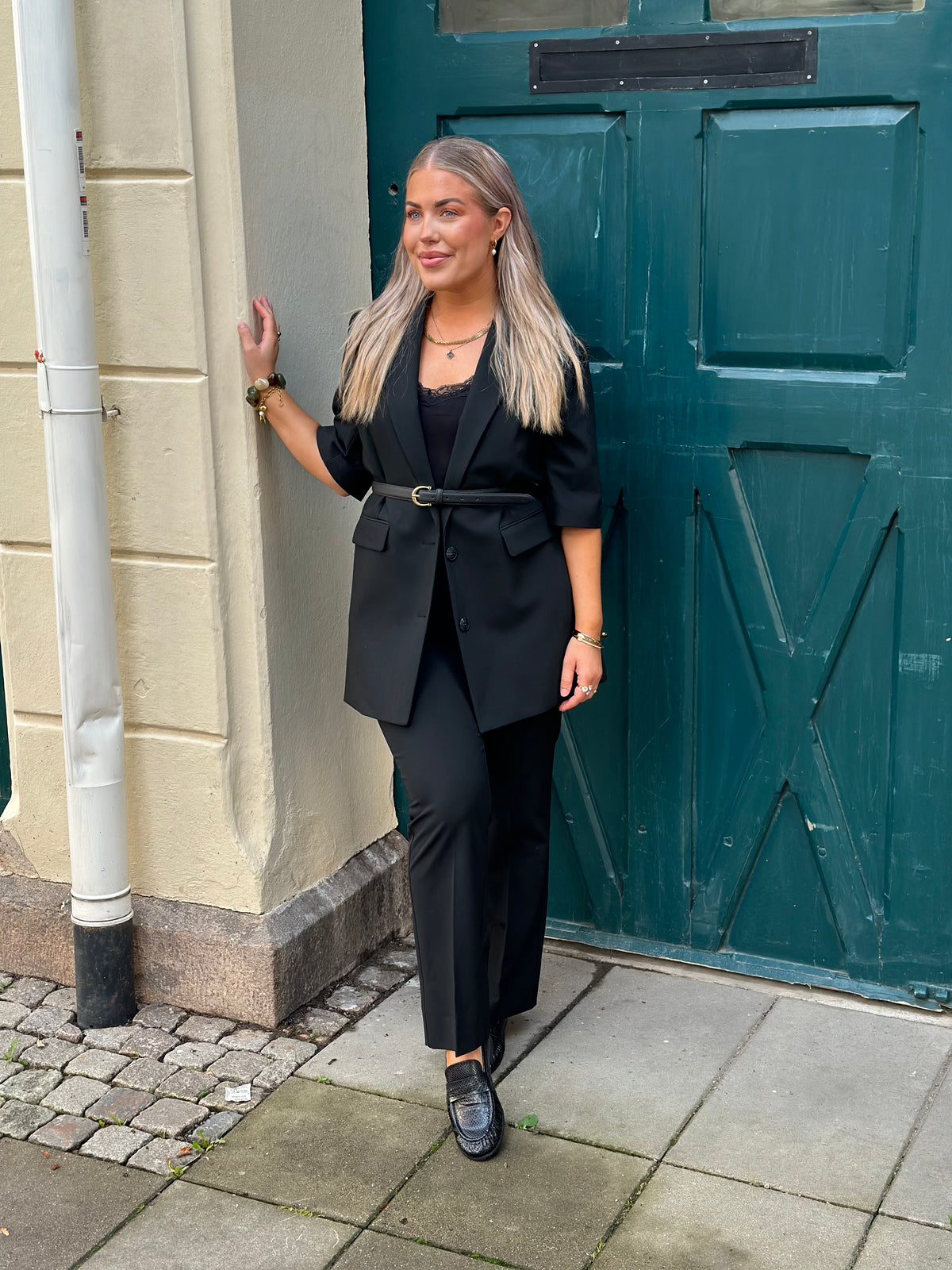 SELECTED FEMME - RITA SS RELAXED BLAZER - BLACK
