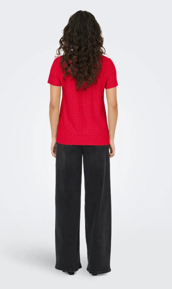 JDY - CATHINKA S/S TAG TOP - SKI PATROL