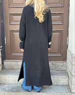 Ladda upp bild till gallerivisning, VEROMODA - NINNA LS V-NECK KNT DRESS - BLACK
