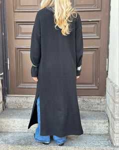 VEROMODA - NINNA LS V-NECK KNT DRESS - BLACK