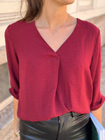 Ladda upp bild till gallerivisning, JDY - DIVYA LIFE 3/4 TOP - CABERNET

