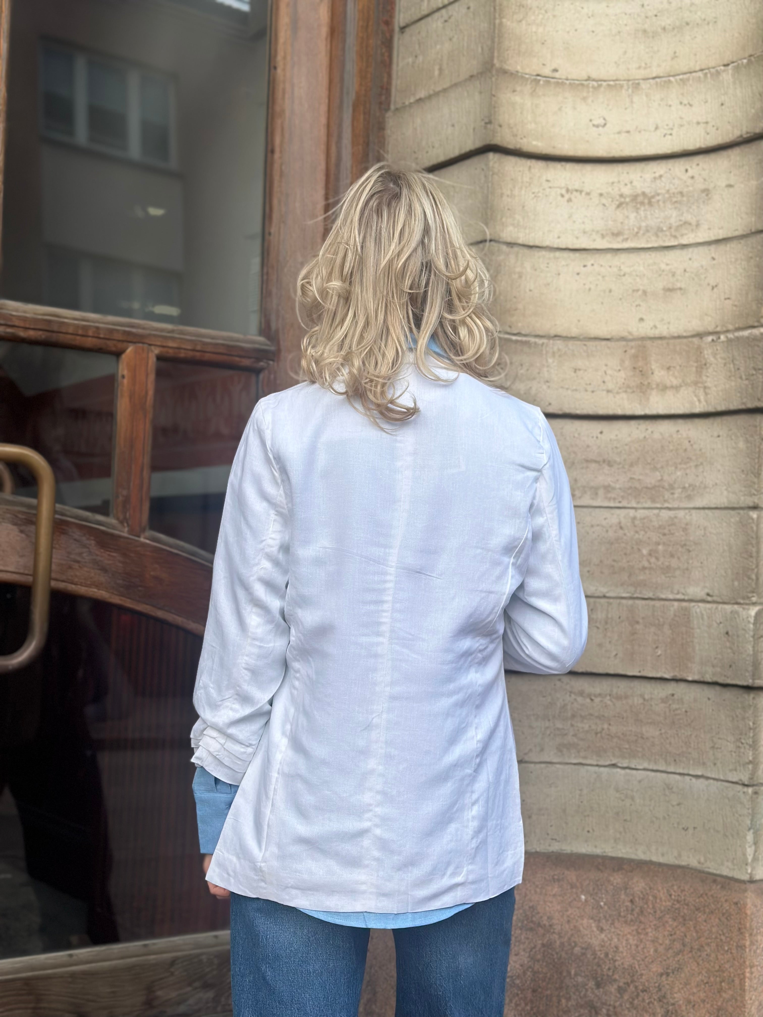 PIECES - PIA MOSELLA BLAZER - BRIGHT WHITE