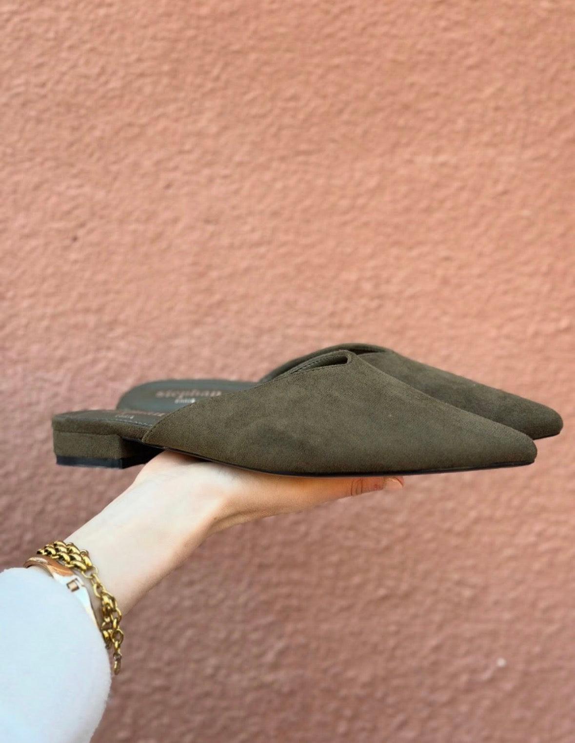 MARTA - SPETSIG SKO  XL-21 - DARK GREEN
