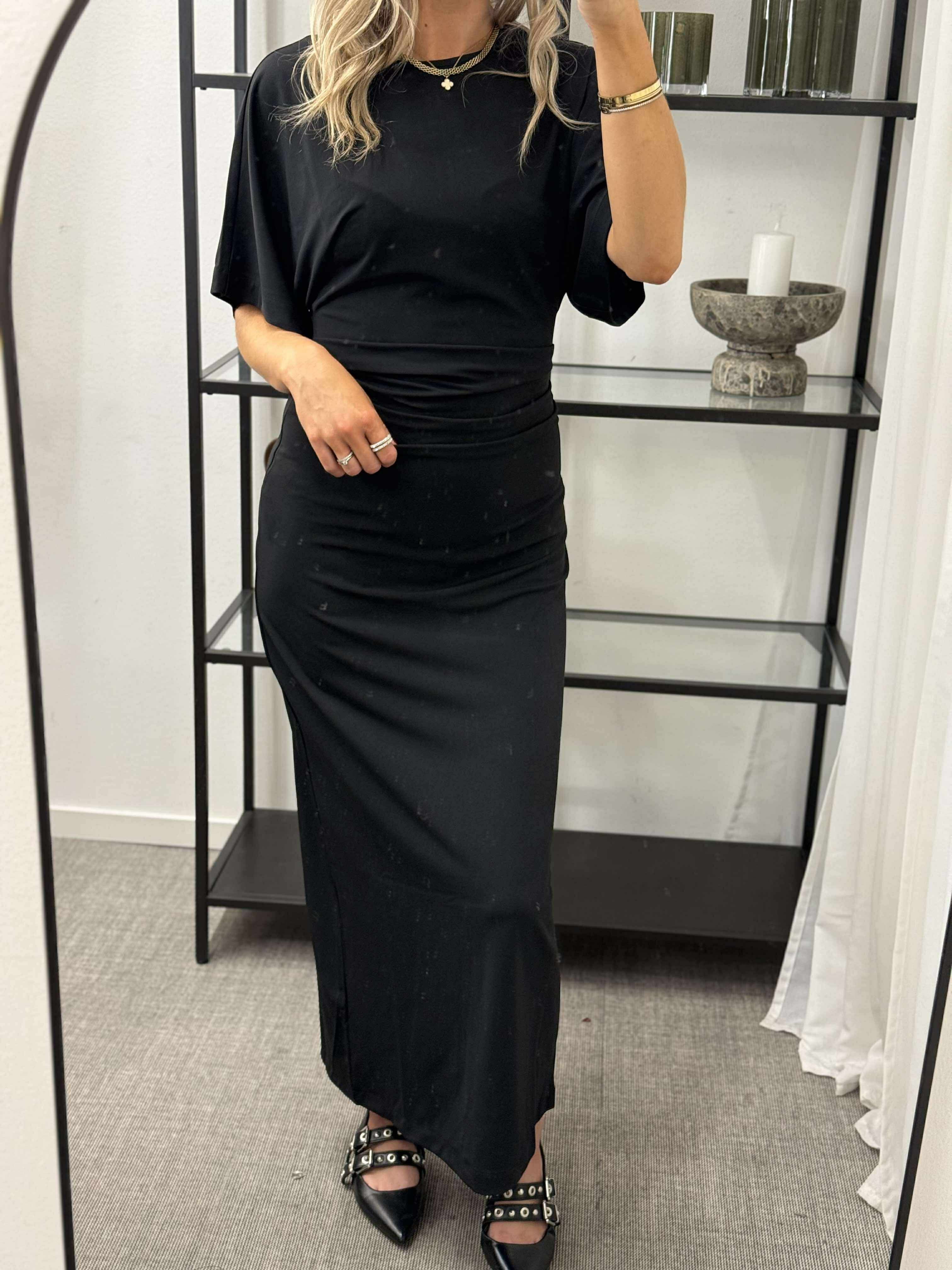 JDY - DINA 2/4 LONG DRESS - BLACK