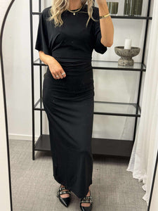 JDY - DINA 2/4 LONG DRESS - BLACK